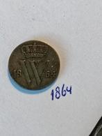 Halve cent 1864 Koning Willem 3, Postzegels en Munten, Munten | Nederland, Ophalen of Verzenden, Koning Willem III, Overige waardes