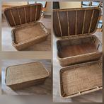 Rieten kist/mand/salontafel, Ophalen, Zo goed als nieuw, 100 tot 150 cm, Minder dan 50 cm