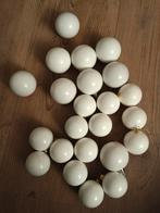 Witte onbreekbare kerstballen., Diversen, Kerst, Ophalen of Verzenden, Zo goed als nieuw