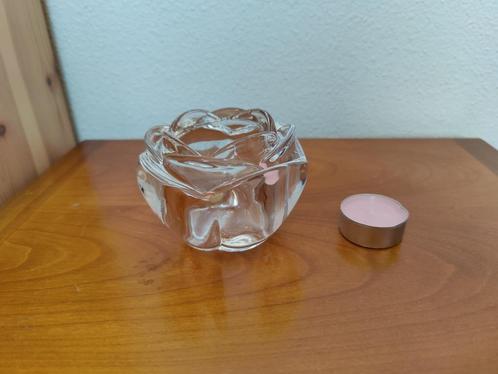 Kristallen sfeerlichthouder, Huis en Inrichting, Woonaccessoires | Kandelaars en Kaarsen, Zo goed als nieuw, Minder dan 25 cm