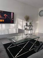 Cross salontafel zilver splinternieuw in doos!, Huis en Inrichting, Ophalen, 50 tot 100 cm, Nieuw, Minder dan 50 cm