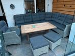 Luxe loungeset met teakhouten tafel, Tuin en Terras, Tuinsets en Loungesets, Gebruikt, Meer dan 8 zitplaatsen, Ophalen of Verzenden