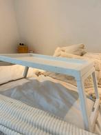 Ontbijt tafel, bedtafeltje, Huis en Inrichting, Slaapkamer | Bedden, Ophalen, 90 cm, Eenpersoons, Wit