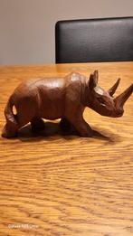 Houten Neushoorn Handgesneden, Antiek en Kunst, Ophalen of Verzenden