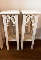 2 piedestals zuilen brocante romantisch bijna gratis, Ophalen, Zo goed als nieuw