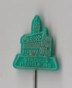Middelburg Stadhuis speldje, Verzamelen, Speldjes, Pins en Buttons, Gebruikt, Niet vindbaar, Niet vindbaar, Speldje of Pin