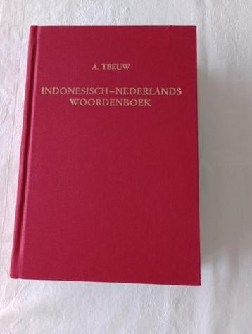 INDONESISCH - NEDERLANDS WOORDENBOEK  A. Teeuw beschikbaar voor biedingen
