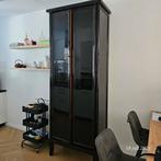 Hoogglans zwarte hoge chinese kast zgan, Ophalen, 200 cm of meer, 50 tot 100 cm, Zo goed als nieuw