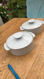 Thomas  germany servies wit zilver rand 2 dekschalen, Huis en Inrichting, Ophalen, Zo goed als nieuw, Overige typen