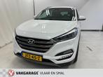 Hyundai TUCSON 1.6 T-GDi Comfort 4WD -Navigatie-Camera-stoel, Auto's, Stof, Gebruikt, 4 cilinders, Wit