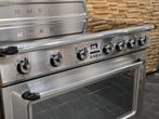 🔥Luxe fornuis smeg 90 cm rvs 5 zones 1 oven INDUCTIE, Witgoed en Apparatuur, 60 cm of meer, 5 kookzones of meer, Vrijstaand, Inductie