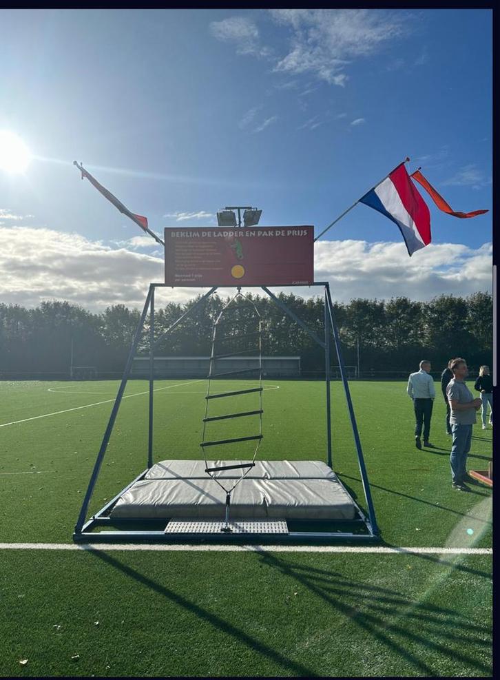 Evenwichtsladder Huren?, Hobby en Vrije tijd, Feestartikelen | Verhuur, Zo goed als nieuw, Overige, Ophalen of Verzenden