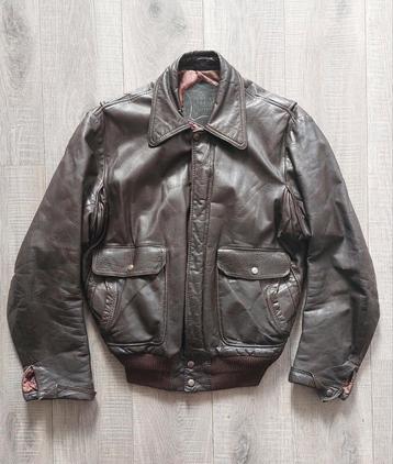 Vintage 90s Petroff brown leather jackets S/M  beschikbaar voor biedingen