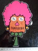 sticker caballero sigaretten boerin carnaval, Verzenden, Zo goed als nieuw, Merk