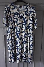 Fos Amsterdam Jurk Blauw/creme Maat L valt ruim, Maat 38/40 (M), Blauw, Fos Amsterdam, Ophalen of Verzenden