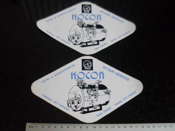 2x sticker hocon logo ketelbouw apparatenbouw  beschikbaar voor biedingen