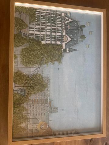 Schilderij Rotterdam van Rob van der Louw beschikbaar voor biedingen