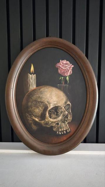 Memento Mori (4st.) - Oude schilderijen - Olieverf op paneel beschikbaar voor biedingen