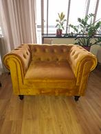 Beliani Chesterfield Fauteuil - Velvet Goud, Huis en Inrichting, Ophalen, Gebruikt, 75 tot 100 cm, 50 tot 75 cm