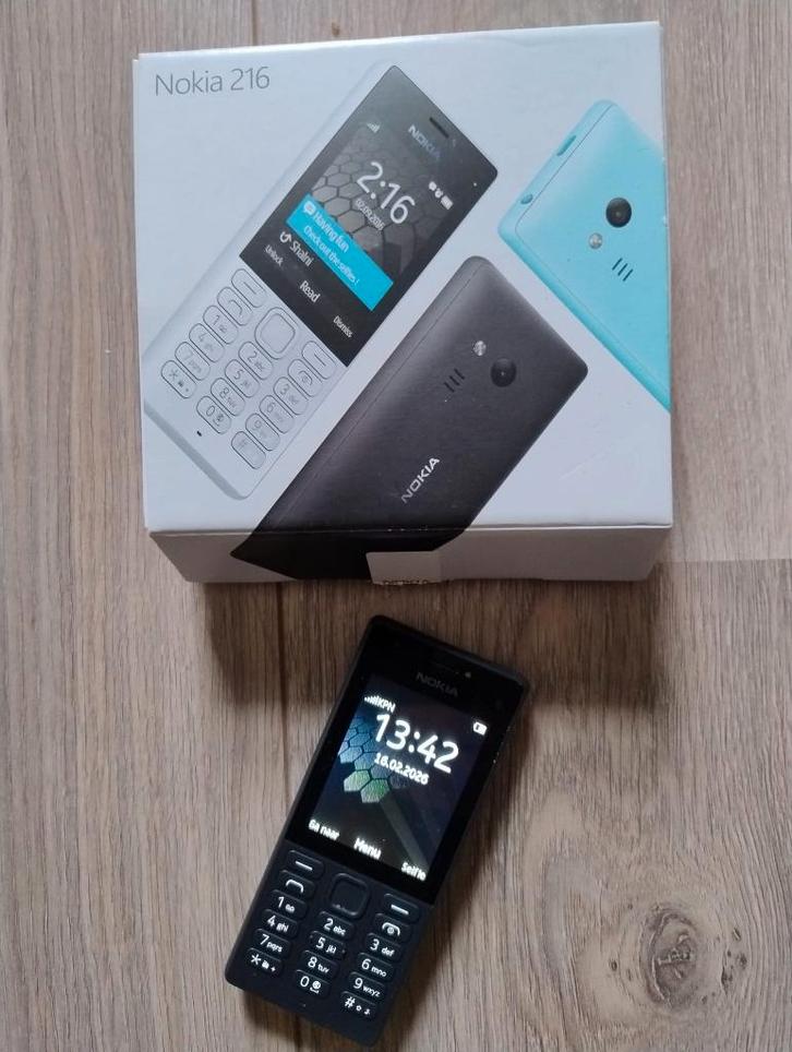 Nokia 216, Telecommunicatie, Mobiele telefoons | Nokia, Gebruikt, Zonder abonnement, Zonder simlock, Klassiek of Candybar, Minder dan 3 megapixel