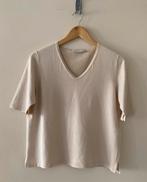 Xandres zijden blouse met korte mouwen maat xl., Beige, Maat 46/48 (XL) of groter, Ophalen of Verzenden, Zo goed als nieuw