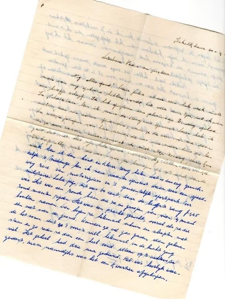 Brief Schalkhaar naar Wijlre Klinkenberg 1951., Ophalen of Verzenden, Zo goed als nieuw