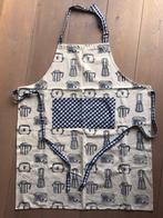The Pier keukentextiel schort en theedoeken, Huis en Inrichting, Keuken | Textiel, Ophalen of Verzenden, Zo goed als nieuw, Blauw