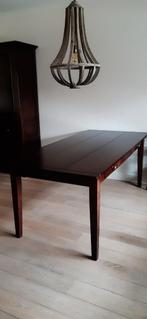 Eetkamertafel 200x90 donker kersen, Huis en Inrichting, Ophalen, Gebruikt, 50 tot 100 cm, Vijf personen of meer