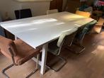 Witte tafel, Ophalen, Gebruikt, 100 tot 150 cm, 200 cm of meer