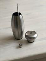 Aluminium Peper & Zout Stel - Bijenkorf, Ophalen of Verzenden, Zo goed als nieuw, Rvs of Chroom, Los bestek
