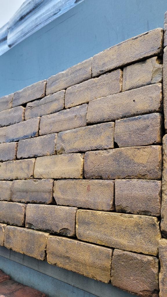 Oud gebakken dikformaat Harderwijk, Tuin en Terras, Tegels en Klinkers, Gebruikt, Klinkers, Keramiek, 10 m² of meer, Ophalen of Verzenden