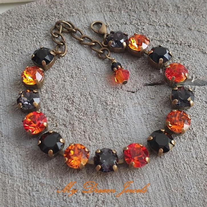 Armband Alison " Halloween Sparkle " met Swarovski Crystal, Sieraden, Tassen en Uiterlijk, Armbanden, Nieuw, Overige materialen