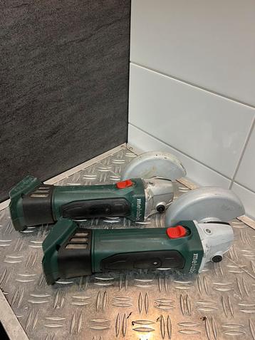 2x Metabo W 18 LTX 125 Quick slijptol haakse slijper op accu beschikbaar voor biedingen
