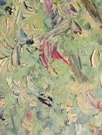 Landschap met een boom gesigneerd Louis olieverf schilderij, Verzenden, Overige thema's