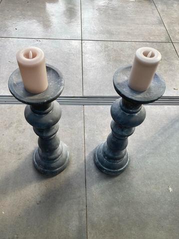 Zuil en of kandelaars - Set van 2 Zuilen beschikbaar voor biedingen
