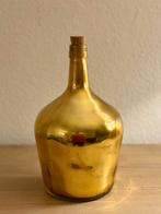 Goudkleurige karaf van glas HKliving., Huis en Inrichting, Woonaccessoires | Vazen, Overige kleuren, Ophalen of Verzenden, Minder dan 50 cm