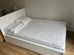 IKEA Malm Bed Compleet AMSTERDAM 140x200 Zo goed als nieuw!, Huis en Inrichting, Slaapkamer | Bedden, Ophalen, 90 cm, Eenpersoons
