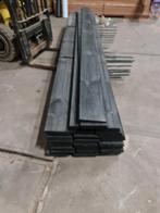 Partij 49 st zwarte Zweeds rabat planken 4 m bezorgen mogeli, Ophalen, Nieuw, 250 cm of meer, Planken