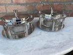 paar CORINTHE Jan des Bouvrie RVS dekselpotten jaren 1990, Ophalen of Verzenden
