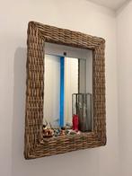 Riviera Maison rustic rattan spiegel, Huis en Inrichting, Woonaccessoires | Spiegels, Ophalen, Zo goed als nieuw, Minder dan 100 cm