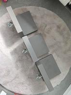 Set van 3 leuke stevige taupe wandplanken met haak, Ophalen of Verzenden, Zo goed als nieuw