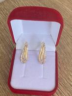 Mooie 14 karaat dames oorbellen m(wit en geel goud), -, -, Nieuw, Ophalen of Verzenden
