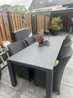 Prachtige granieten tuintafel met 6 stoelen zgan!, Tuin en Terras, Ophalen of Verzenden, Zo goed als nieuw, Overige materialen