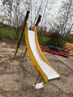 Glijbaan rvs met houten trap, Kinderen en Baby's, Speelgoed | Buiten | Speeltoestellen, Ophalen of Verzenden, Zo goed als nieuw