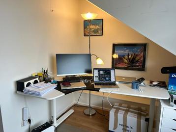 BEKANT Hoekbureau Links, Wit – 160x110 cm beschikbaar voor biedingen