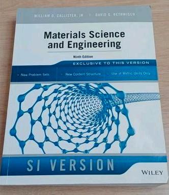 Materials Science and Engineering 9th Edition  beschikbaar voor biedingen