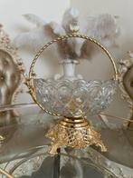 Glazen Fruitschaal met Gouden Details, Ophalen of Verzenden