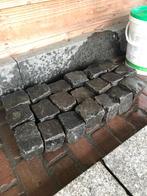 Supermooie kleine antieke afgesleten basalt keitjes +/-11x9, Gebruikt, Klinkers, Caspar@destenenman.nl, Ophalen