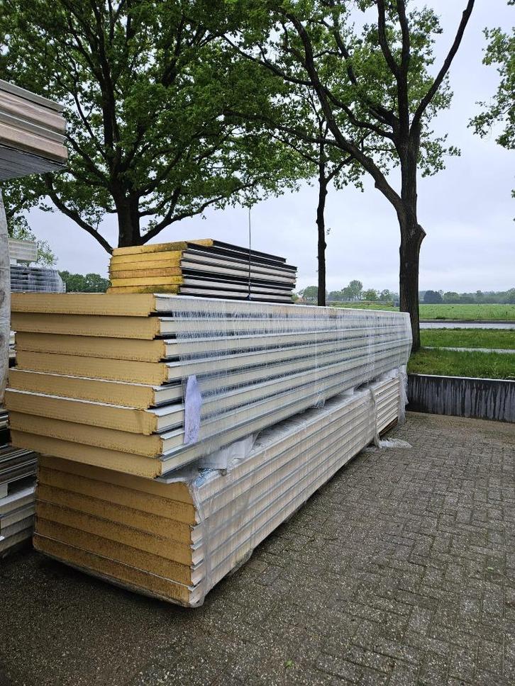 sandwich wandpanelen 100mm, Doe-het-zelf en Verbouw, Platen en Panelen, Zo goed als nieuw, Overige materialen, 100 mm of meer