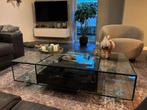 100% Glazen salontafel, zware kwaliteit!, Ophalen, Gebruikt, 100 tot 150 cm, 50 tot 100 cm